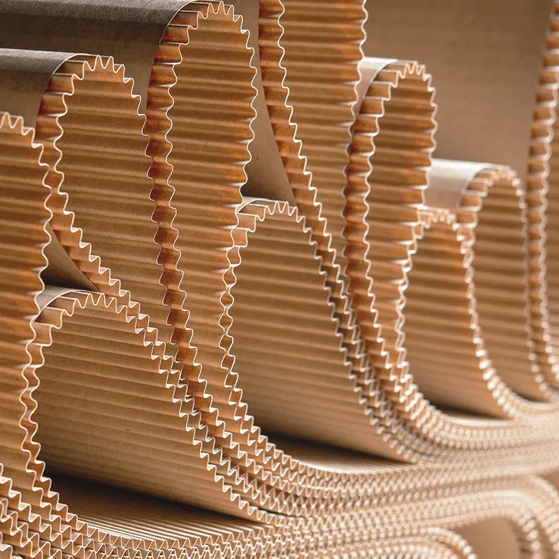 Corrugated sheets before conversion